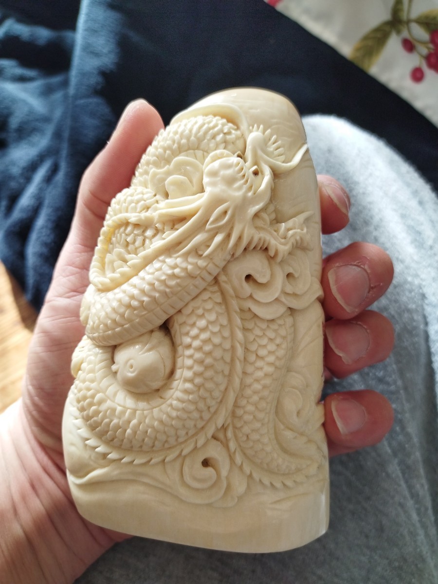 シ*ャ様 極希少マッコウクジラの歯、置物トータル830g 6点 シ*ャ様 極