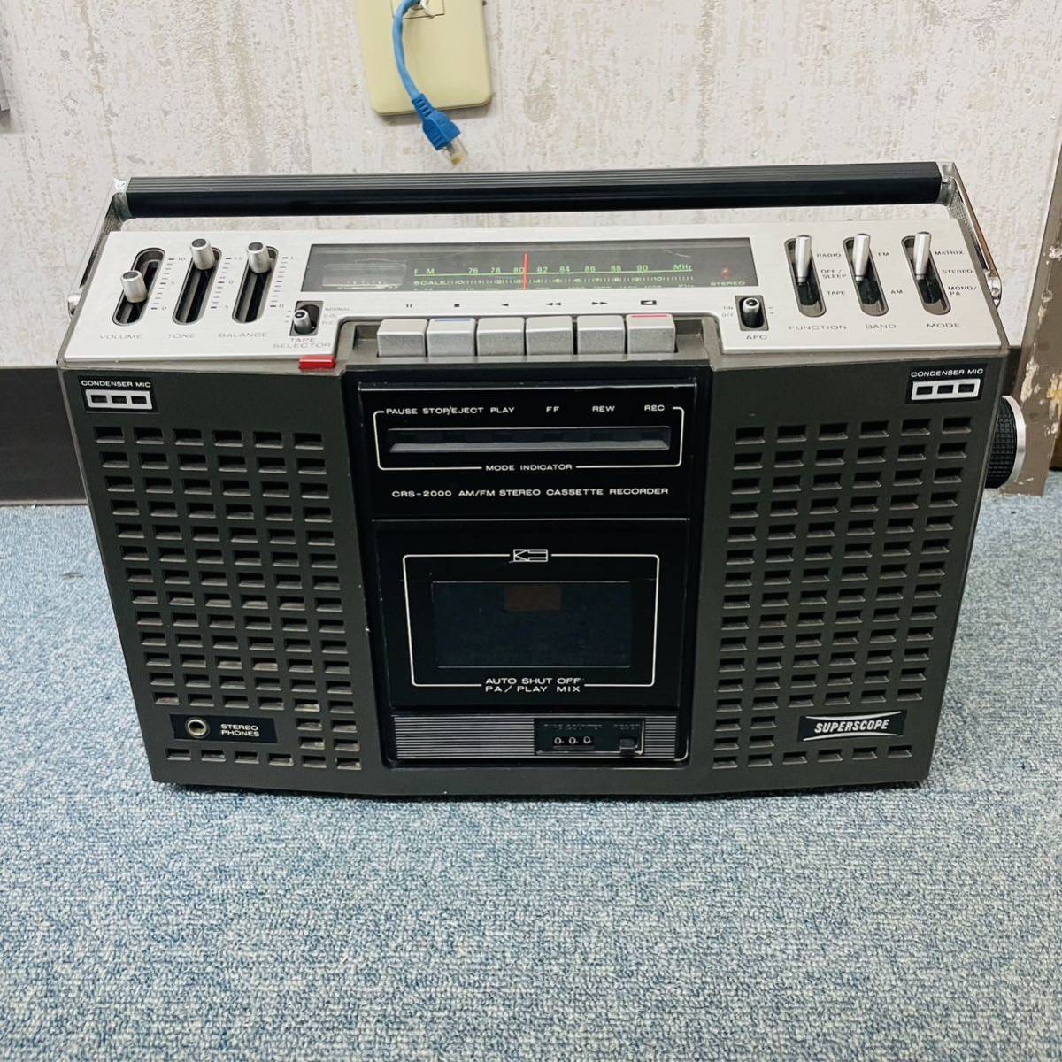 ラジオ・コンポ SUPERSCOPE CRS-2000 ビンテージ マランツ SUPERSCOPE