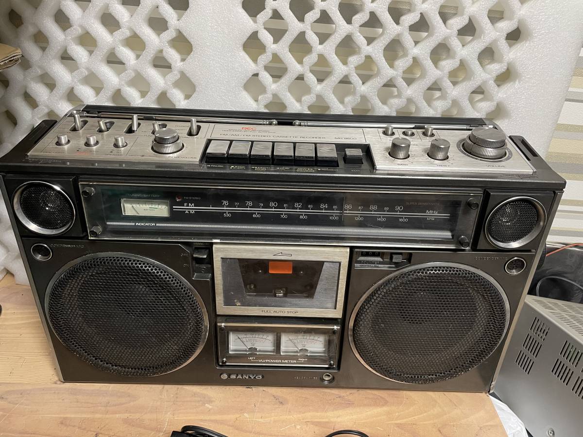 希少SanyoサンヨーMR-9600ラジカセ昭和レトロメンテナンス済み中古動作