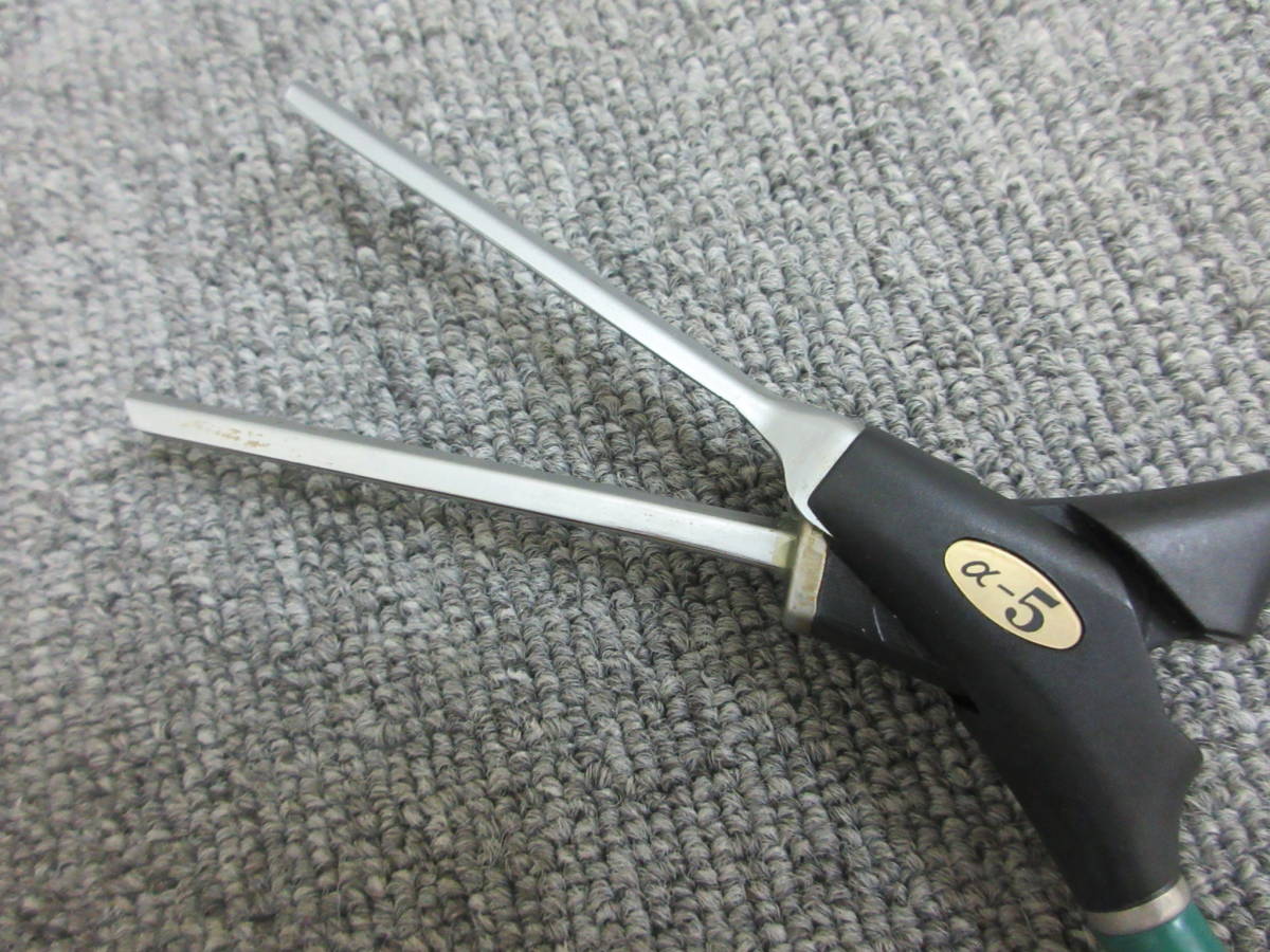 S【8-16】◎6 理容道具 LENZ レンツ システムアイロン 五角 α-5 加熱OK