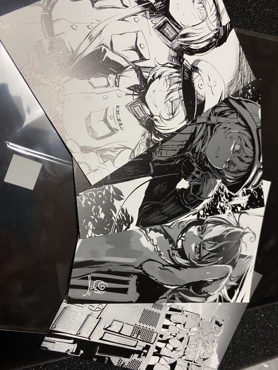 100枚限定 幼女戦記 3巻表紙 直筆サイン入りアートグラフ 原作版 新品