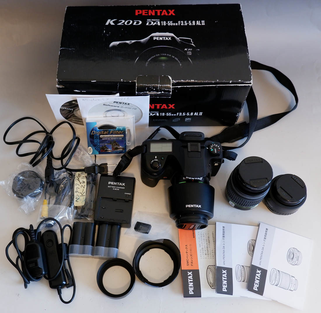 ✨動作品✨ PENTAX K20D 一眼レフ セット SR 付属品完品‼️ ✨動作品