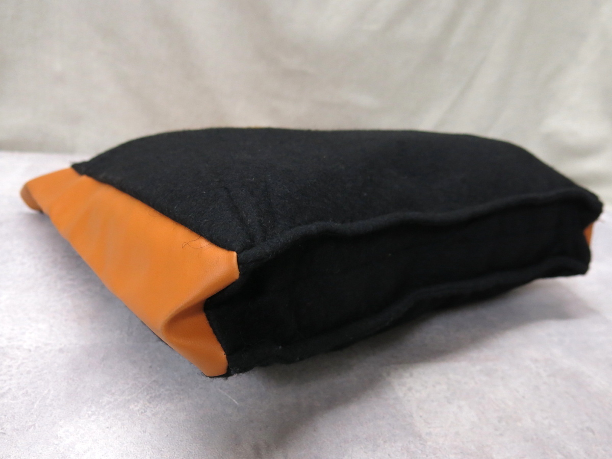 ○超美品○GUCCI オールド グッチ○フェルト カーフ レザー 本革