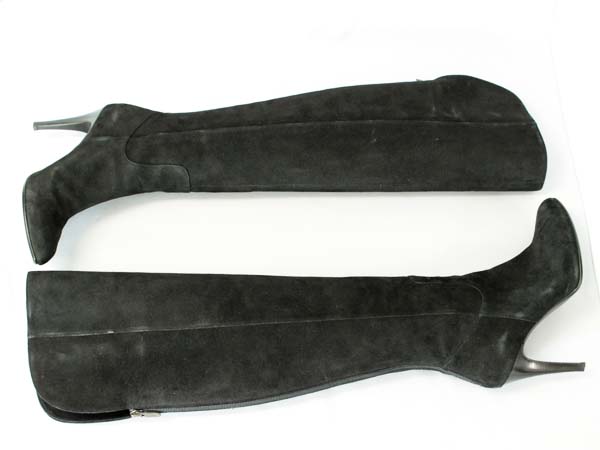 DIANA ロングブーツ ブラック 24.5cm❣️スエード 本革 ☆DIANA