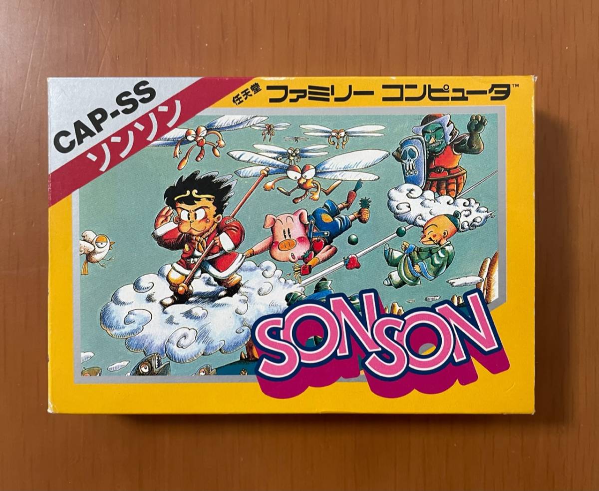 Yahoo!オークション - SONSON ソンソン 箱説付き CAPCOM ファミコンソ