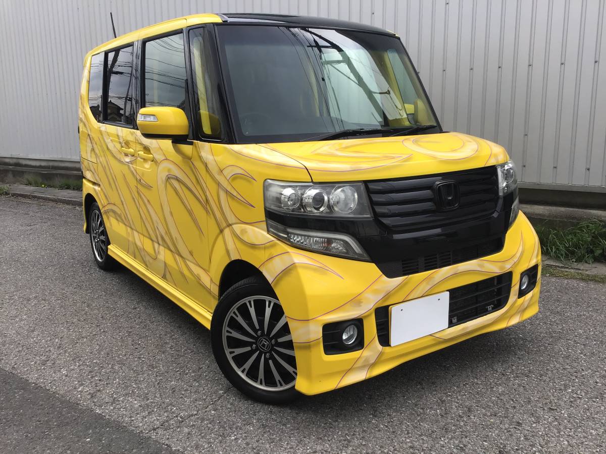 Yahoo!オークション - 24年 N BOXカスタム 車検令和7年6月まで ワンオ