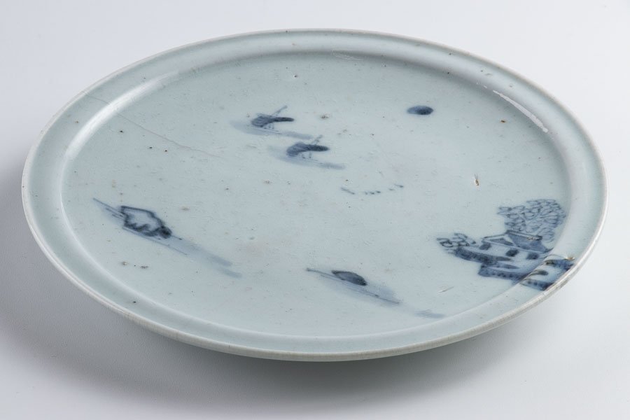 Yahoo!オークション - 【初期伊万里】『 染付山水文七寸皿 径20.3cm 江