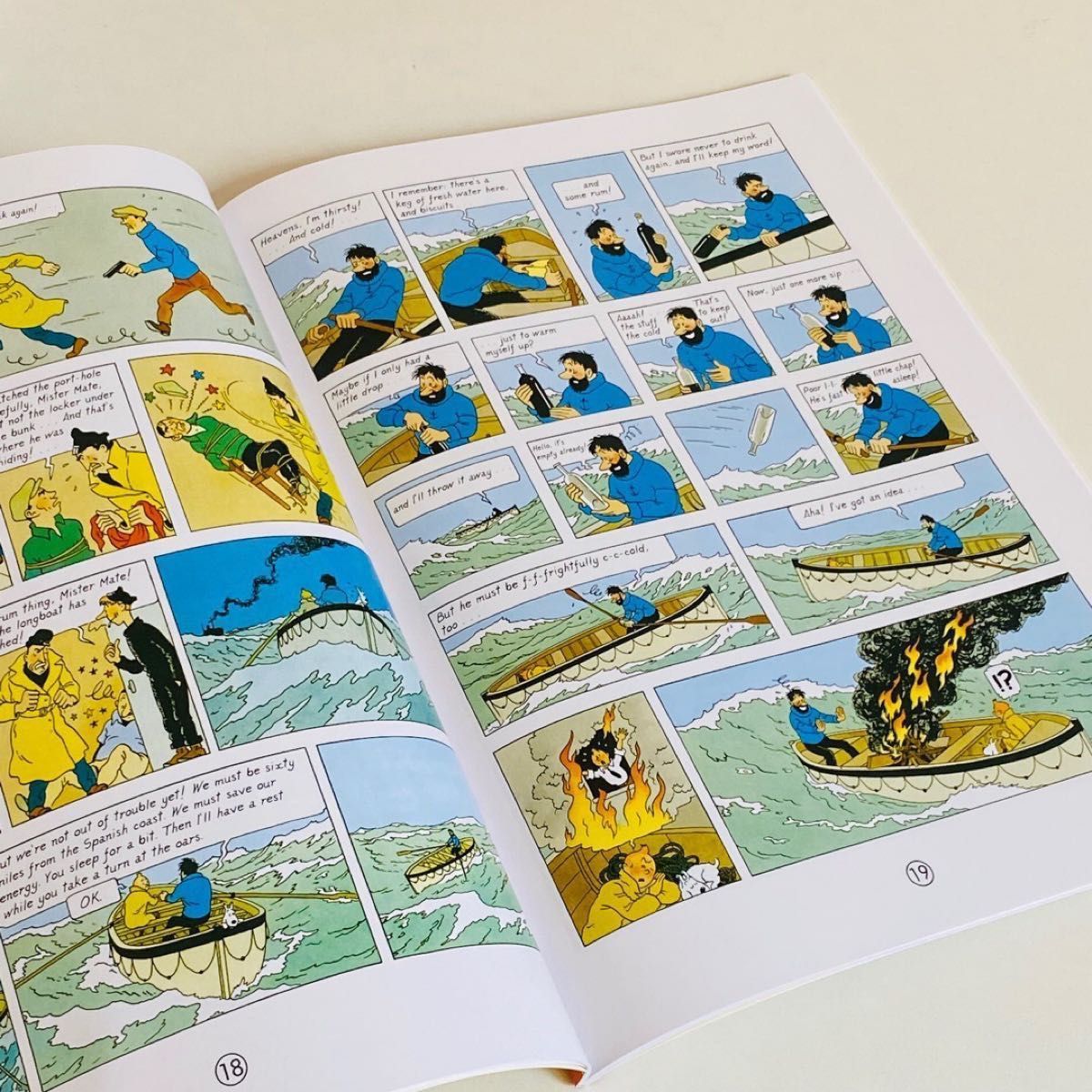 The adventures of TinTin タンタンの冒険 英語コミックス 英語絵本