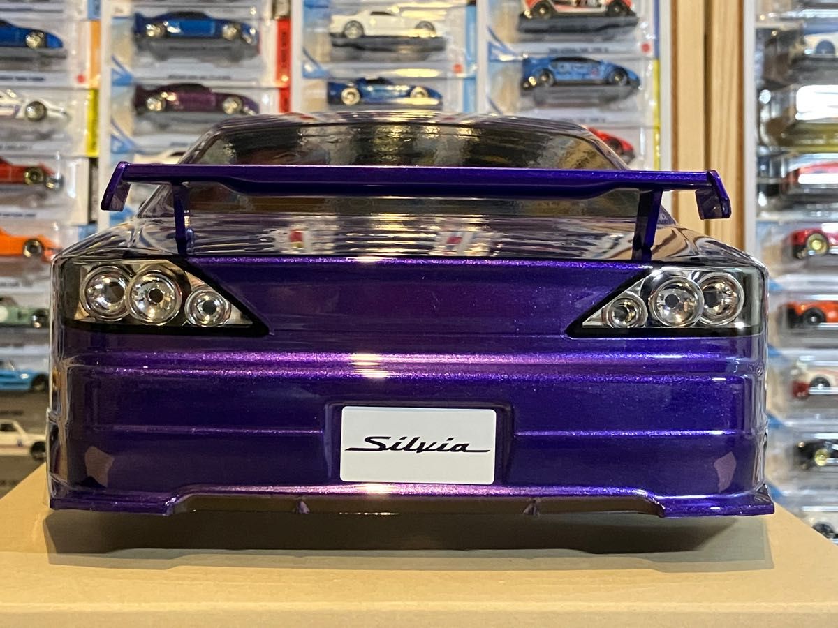 タミヤ ラジコン 日産シルビア S15 塗装済 スペアボディ メタリック