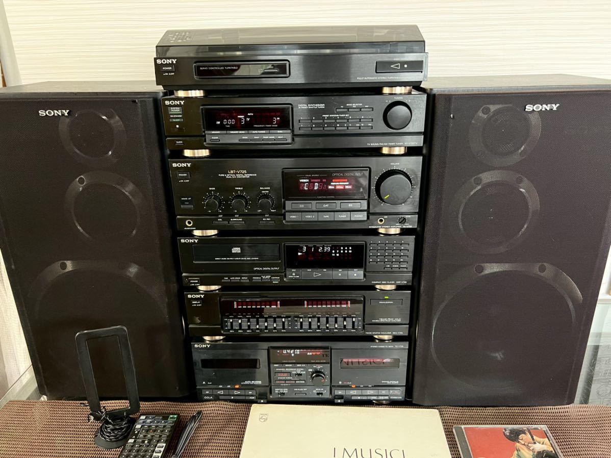 Yahoo!オークション - 内蔵BT付きSONY システムコンポ LBT-V725中古完