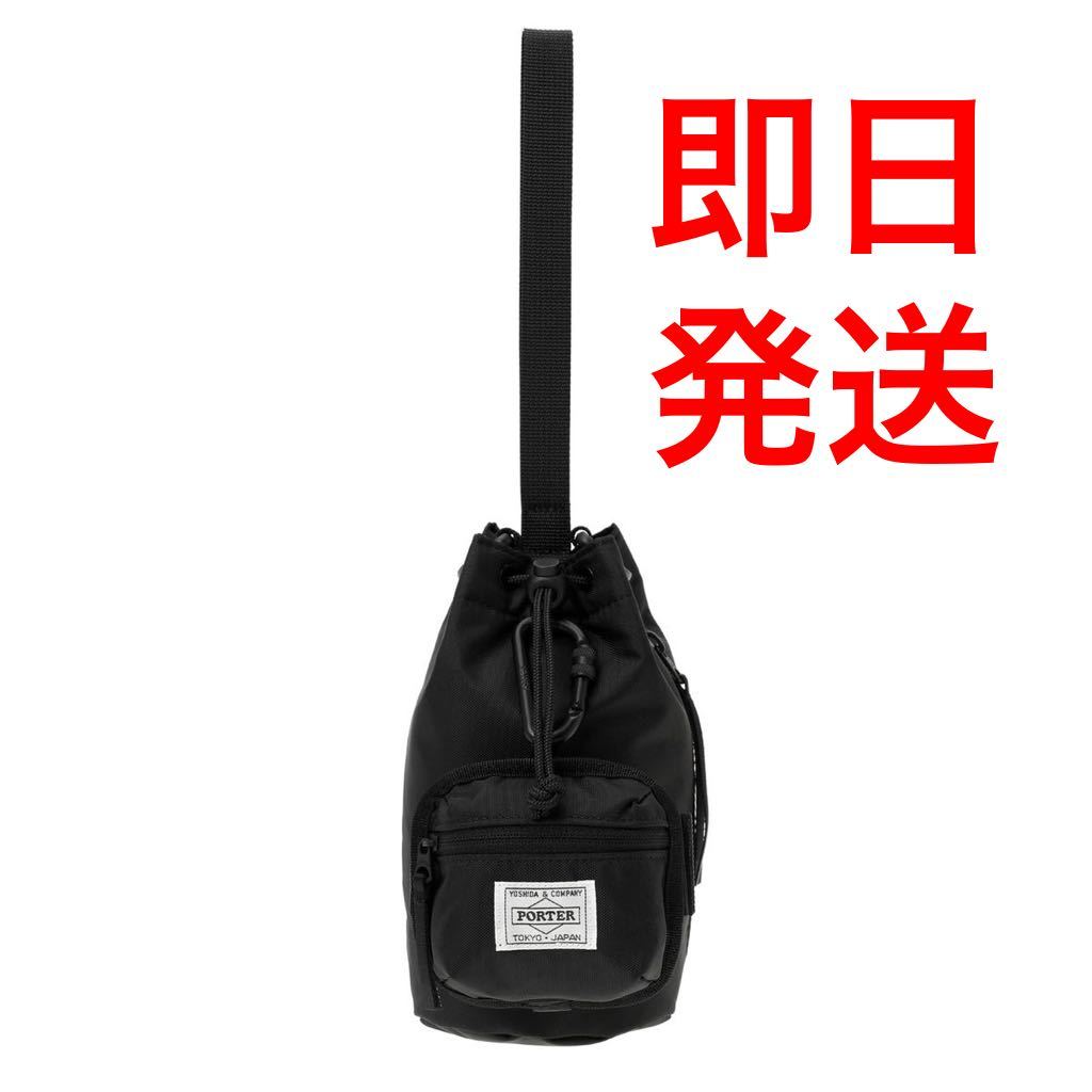 HYKE PORTER BONSAC MINI & COIN CASE BLACK ハイク ポーター