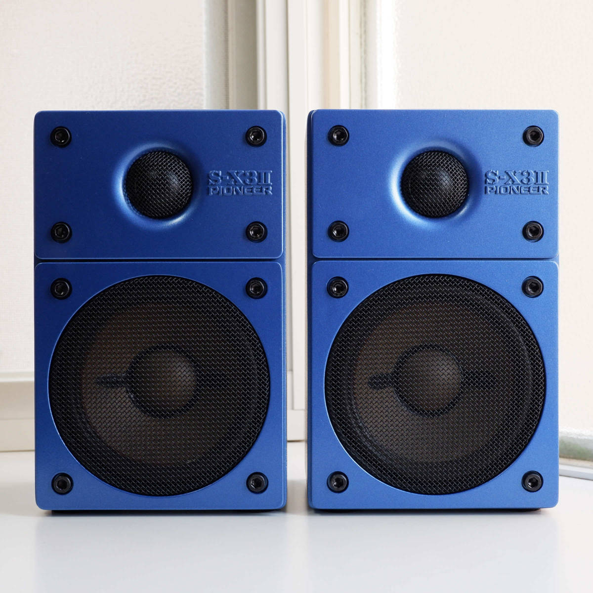 Pioneer S-X3II ブライトブルーMリカラー＆リファイン スピーカー