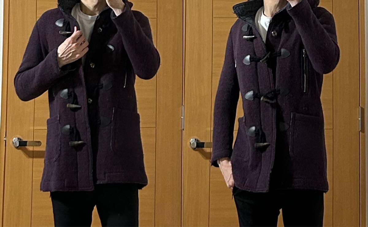 LEON掲載 定価9 2万 junhashimoto BLANKET DUFFLE COAT 2 ジュン