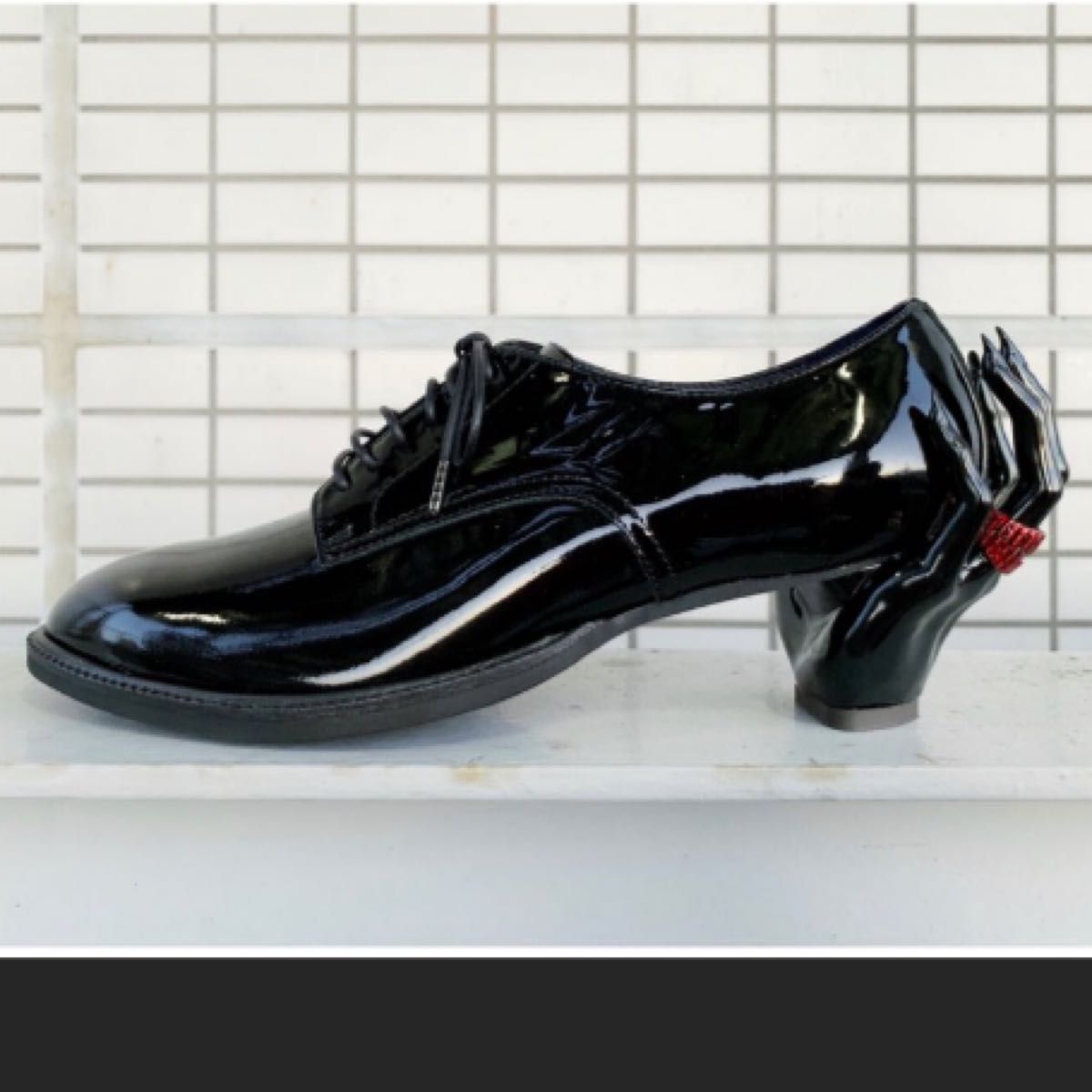 hazama 惹きずり込まれる運命のドレスシューズ 黒 25 ha za ma まつい