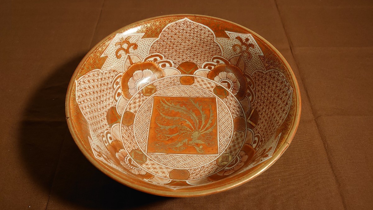 古九谷赤絵金彩飯田屋宮本屋窯九谷焼馬の図アンティーク九谷焼1客