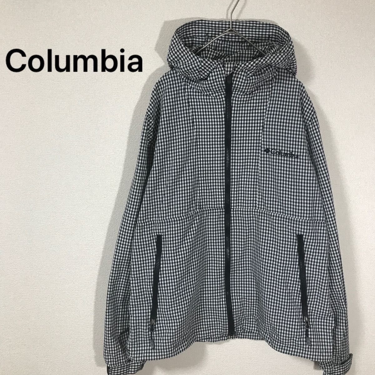 Columbia コロンビア ナイロン マウンテンパーカー ギンガムチェック S