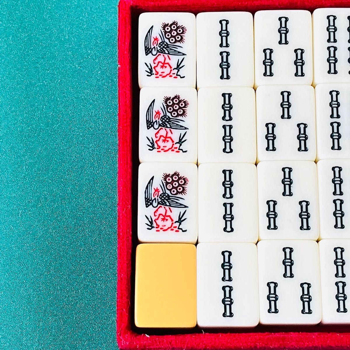 ☆極上・美品☆ ミズノ 丸一 竹製 麻雀牌 極美品 ミズノ