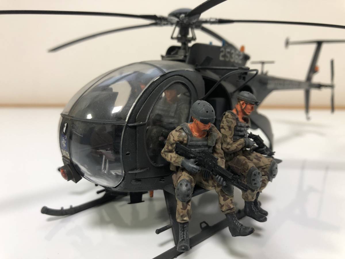 Yahoo!オークション - 1/35 AH-6J/ M H-6Jリトルバード フィギュアセ
