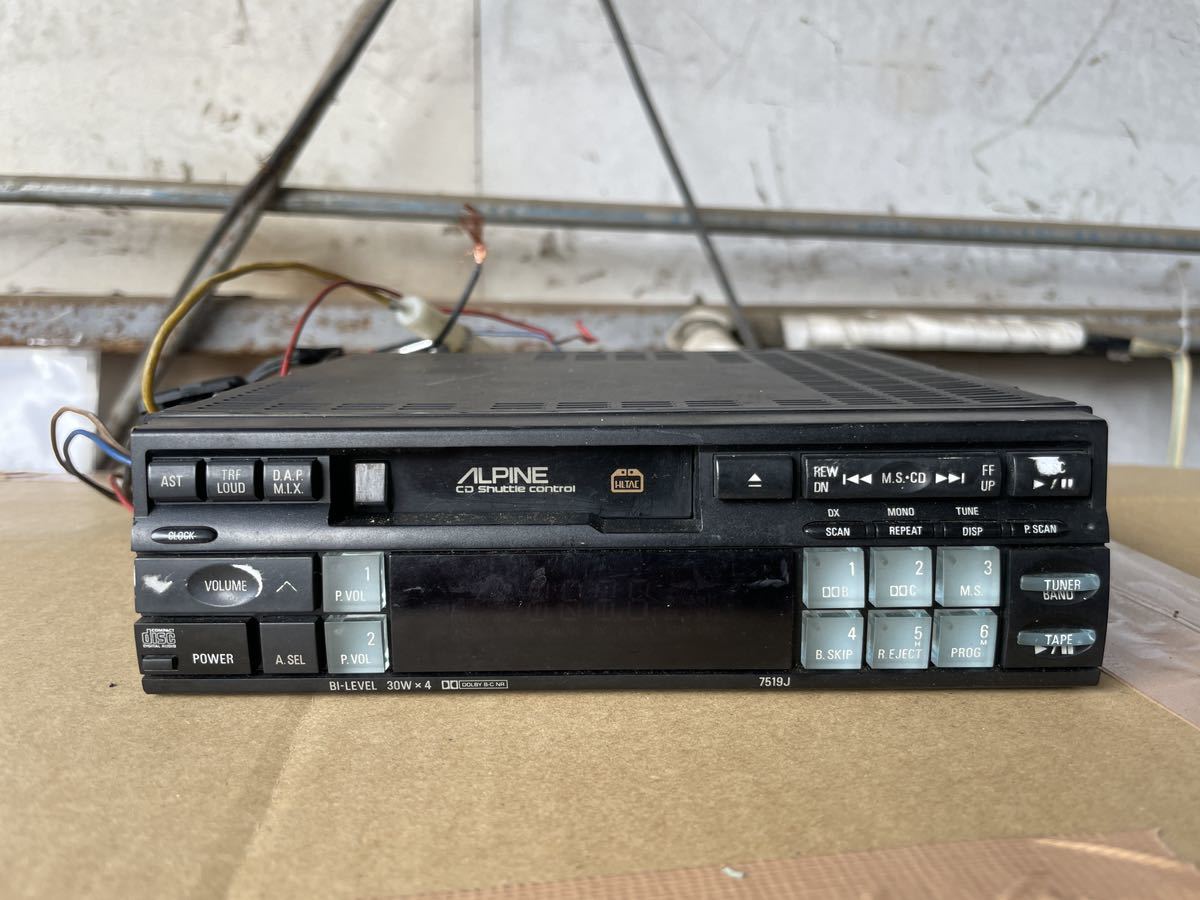 Yahoo!オークション - ALPINE カセットデッキ アルパイン 当時物 7519J
