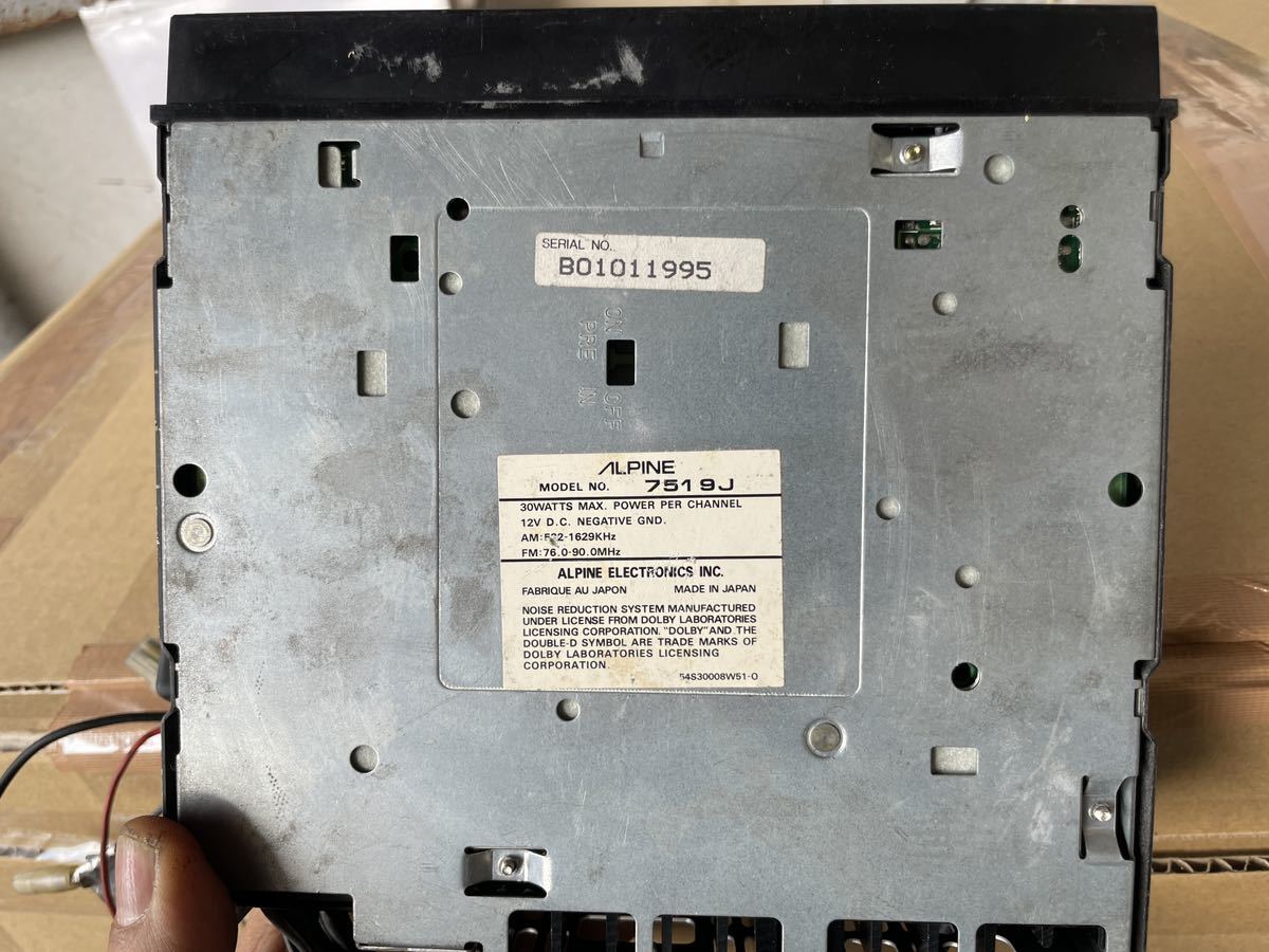 Yahoo!オークション - ALPINE カセットデッキ アルパイン 当時物 7519J