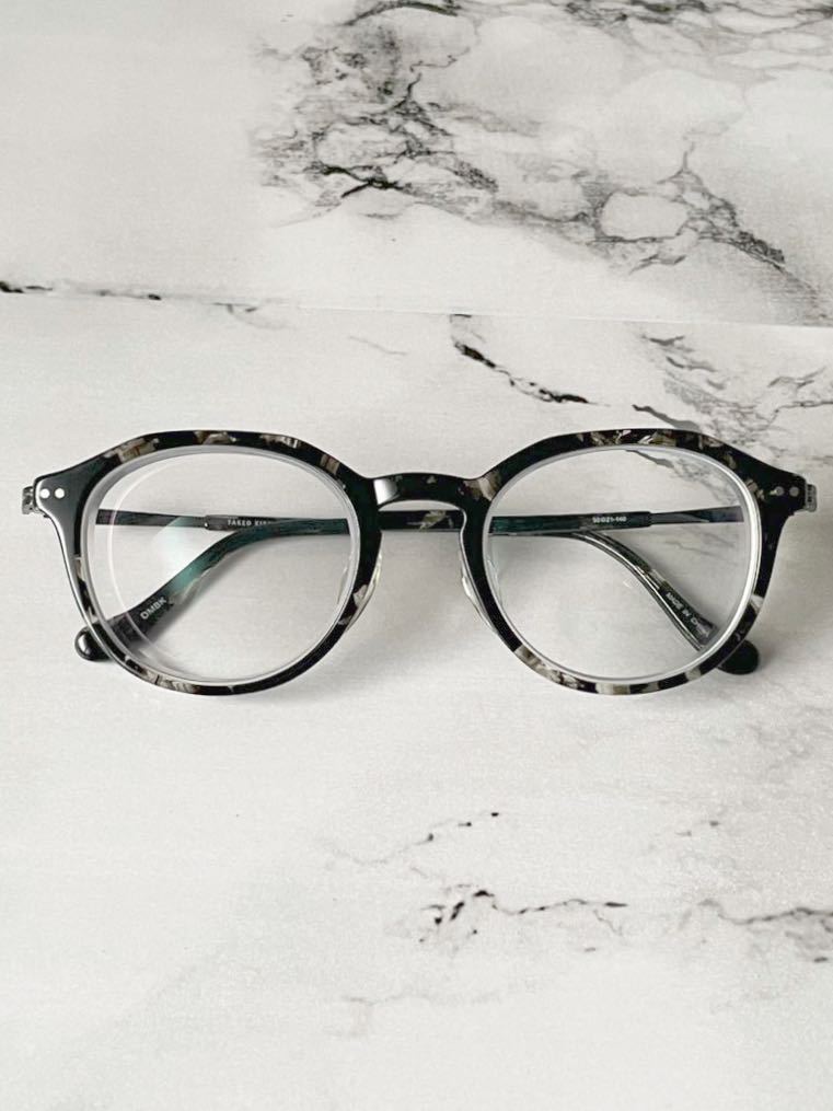 TAKEO KIKUCHI TKO-126 タケオキクチ ボストン型 ブラックデミ 眼鏡