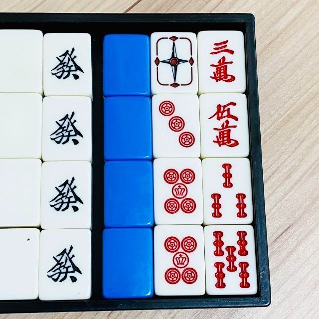 良品 希少全青牌 麻雀牌 キングバードケース TAKARA 五筒王冠 良品