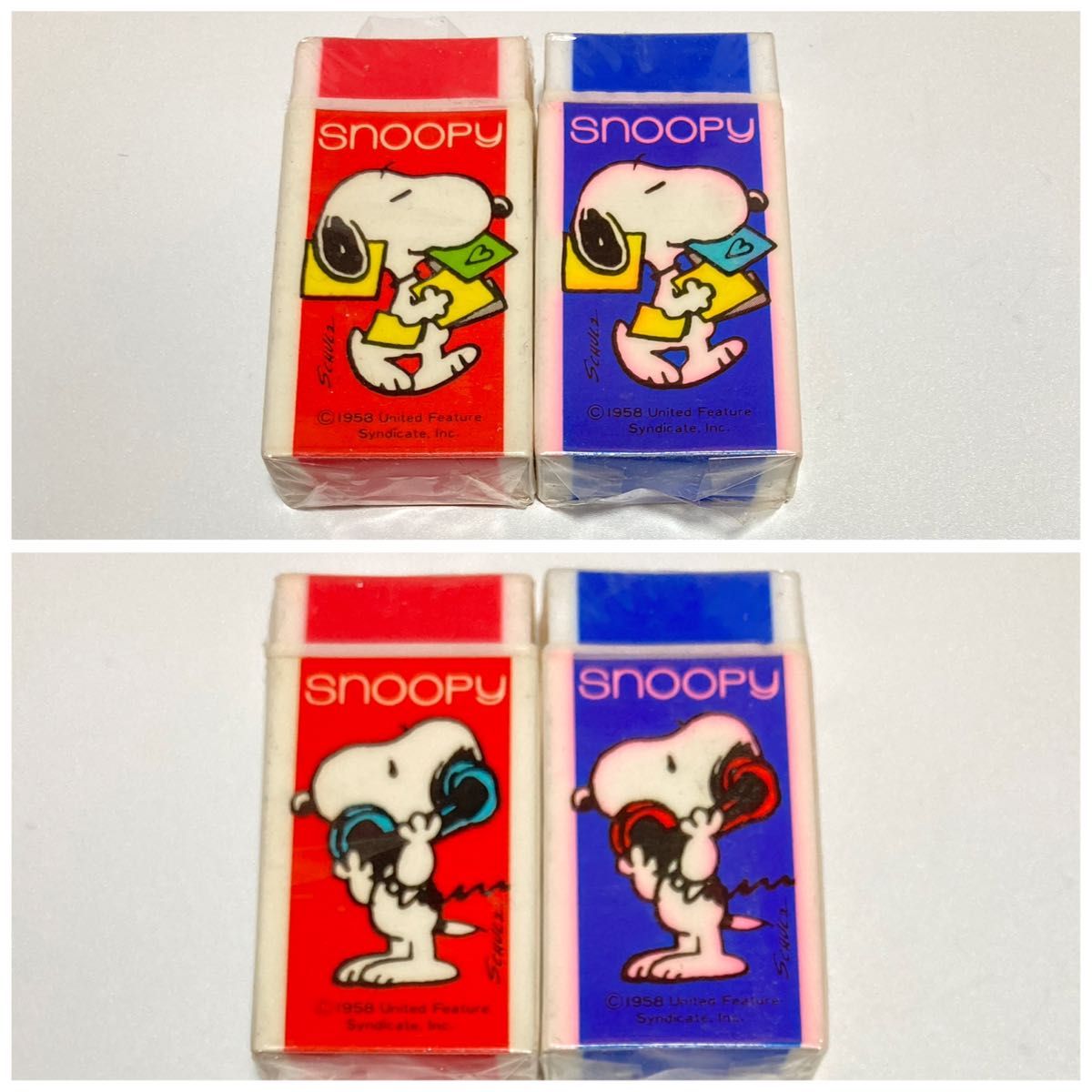 70s80s スヌーピー 消しゴム 未開封 Hallmark サンリオ オールド 当時