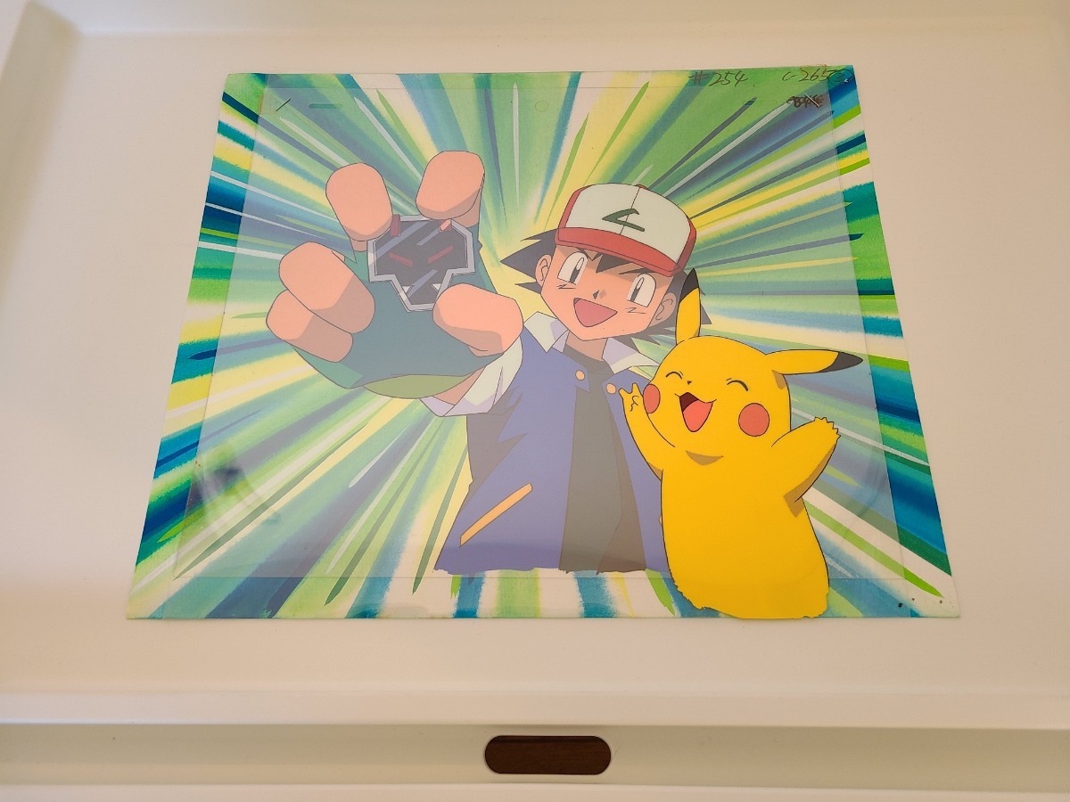 Yahoo!オークション - ポケットモンスター セル画 直筆合致背景付き ラ