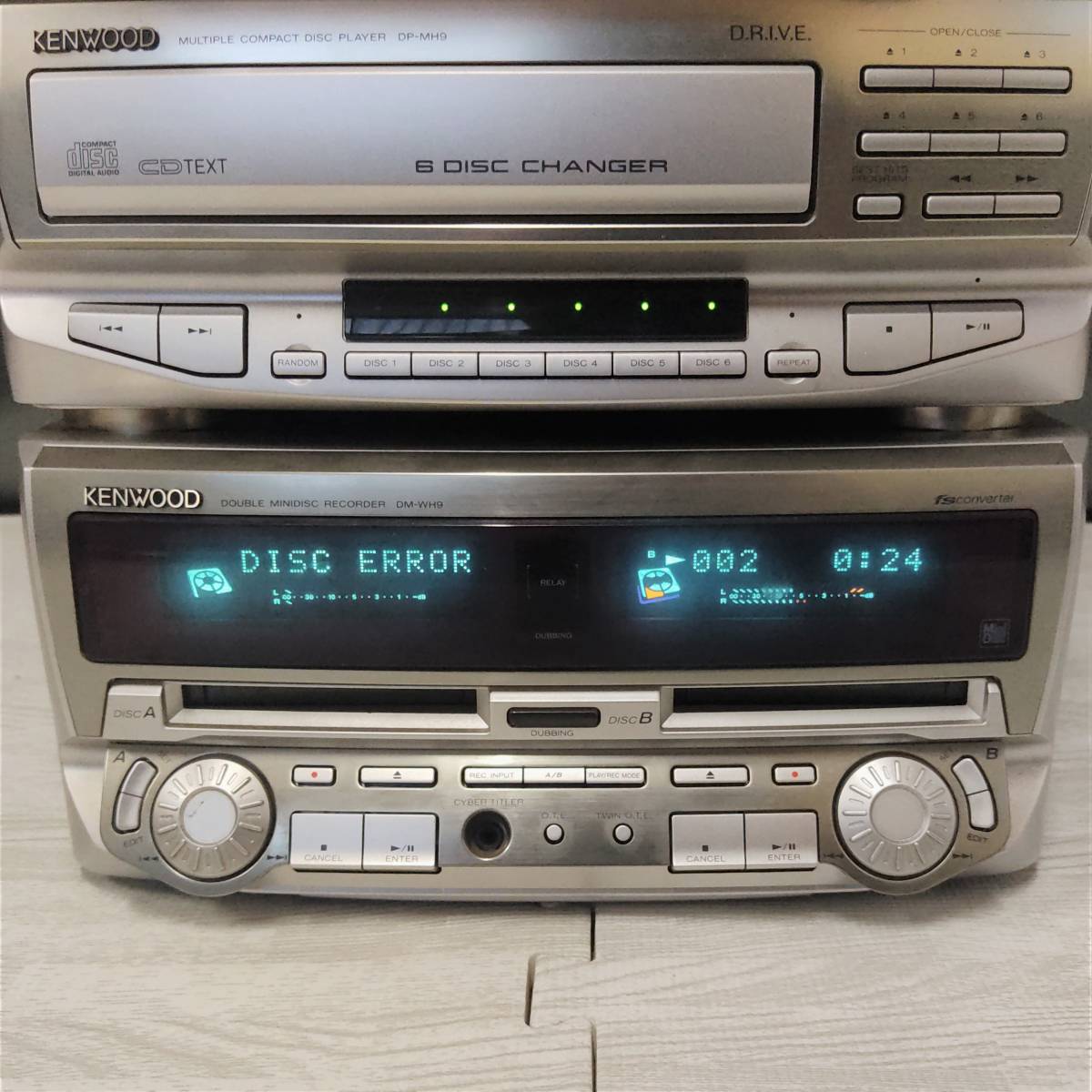 KENWOOD システムコンポ CD チェンジャー MD 動作確認済み A-H9 DP-MH9