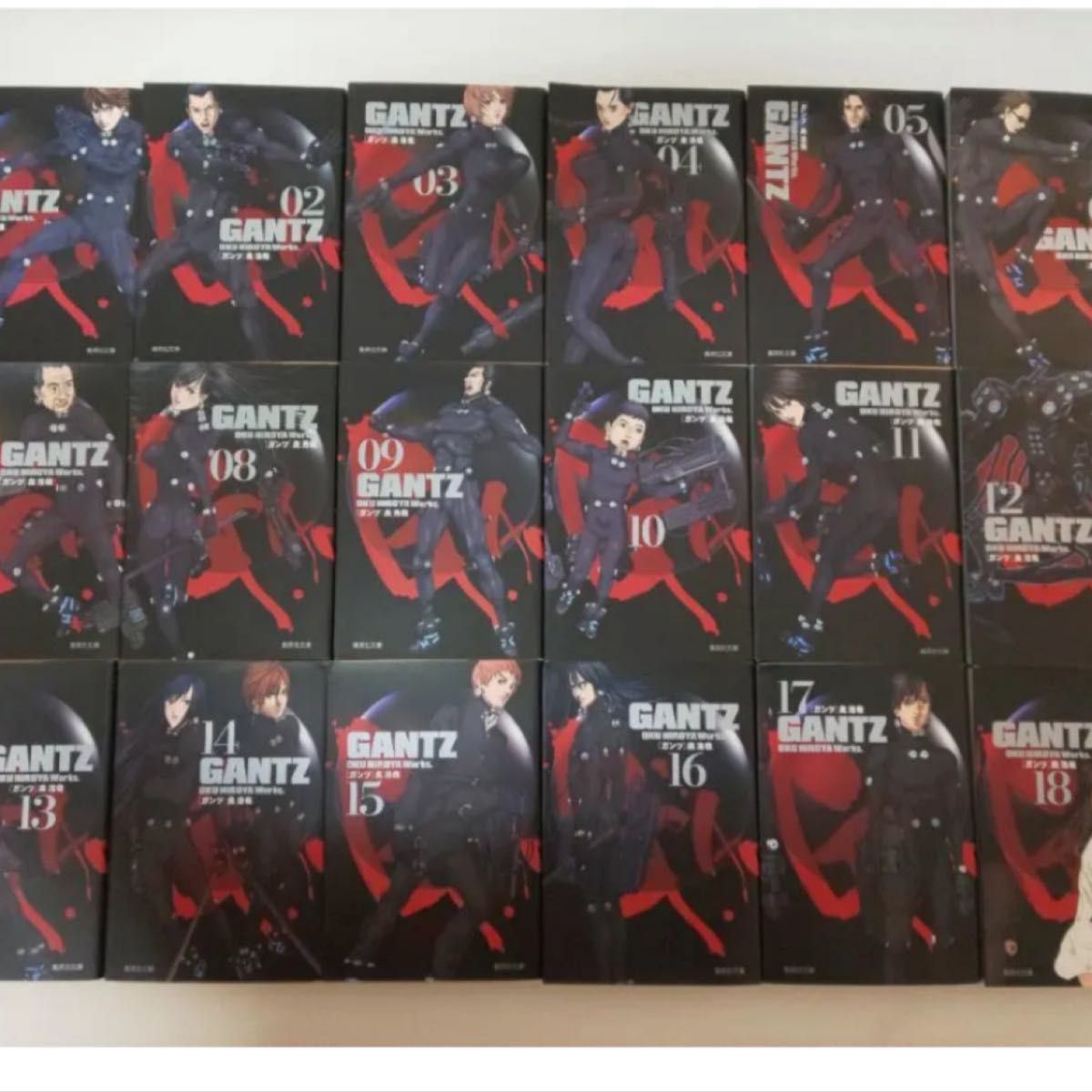 文庫本GANTZ 全18巻セット 美品全巻シオリ付き 文庫本GANTZ 全18巻