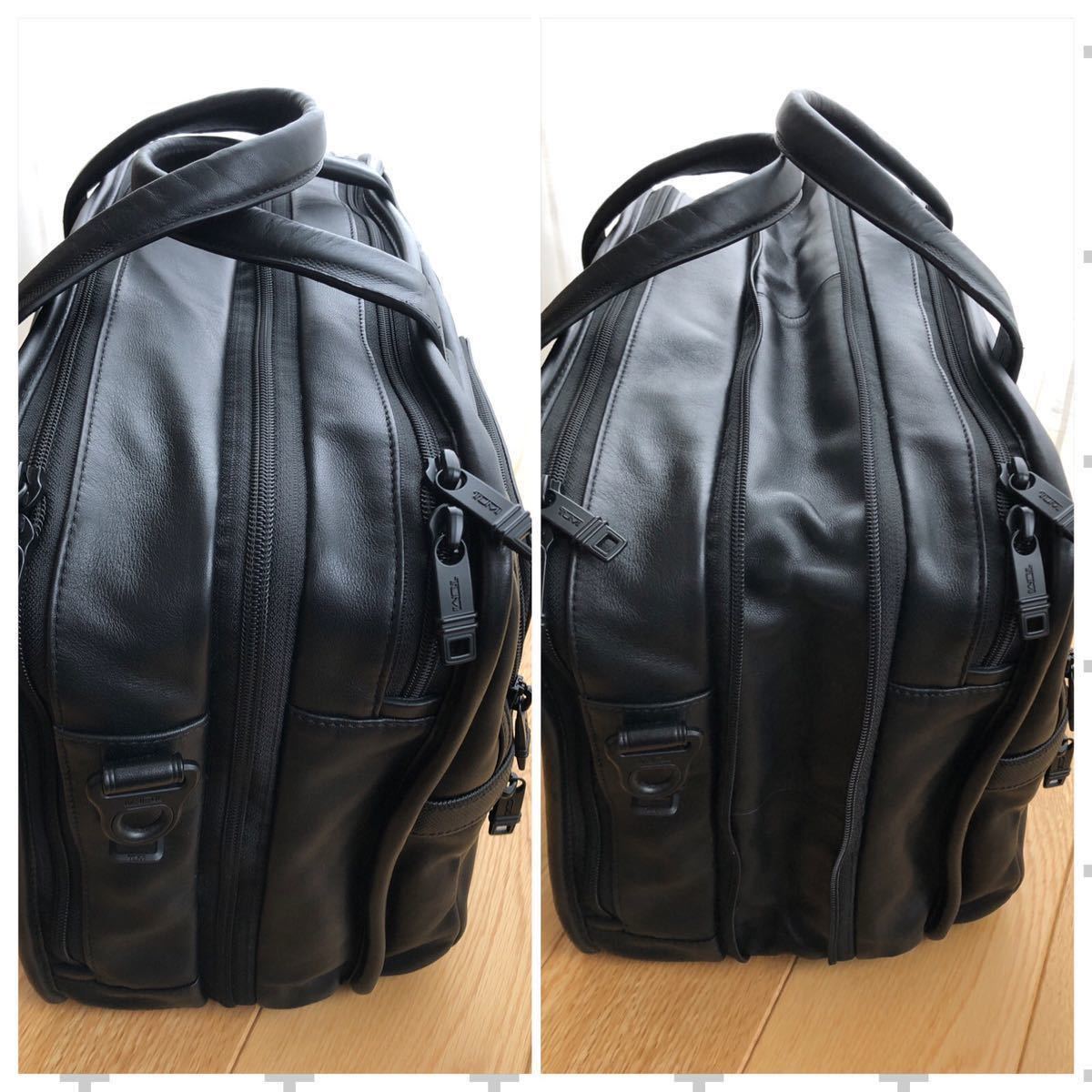 希少 極美品 TUMI エクスパンダブル・オーガナイザー・レザーブリーフ