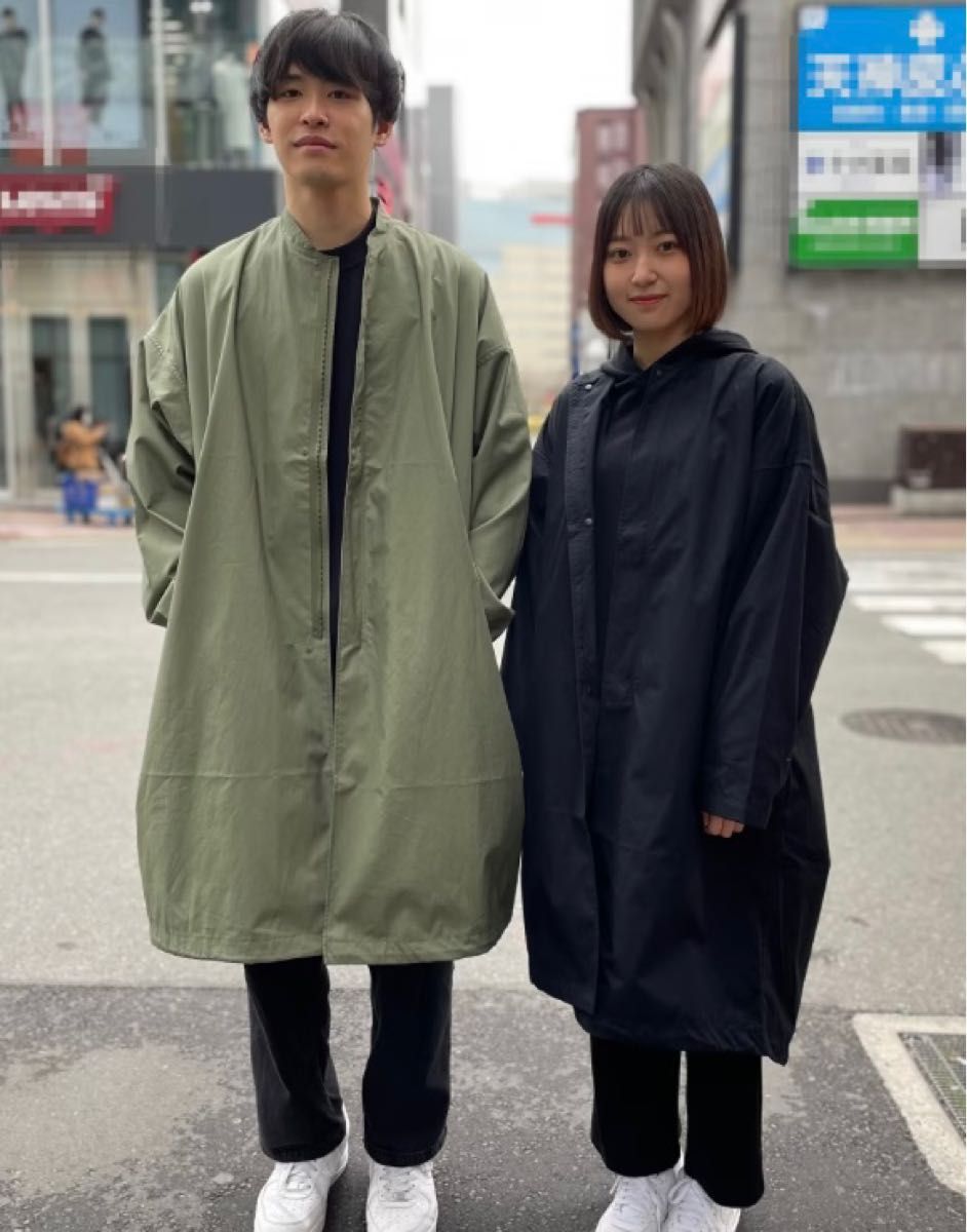 MUJI LABO 撥水高密度織りスタンドカラーコート 2022SS S-M ムジラボ