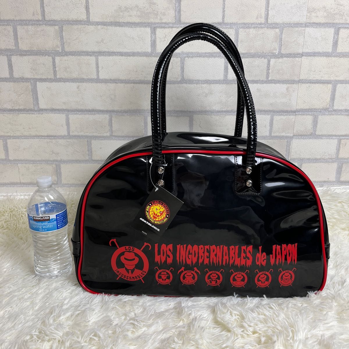 新日本プロレス 未使用品 エナメルバッグ ボストンバック｜Yahoo