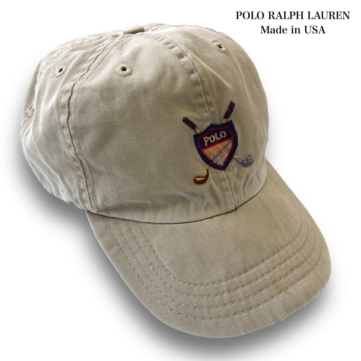 POLO RALPH LAUREN】ポロラルフローレン 90s コットンキャップ 6パネル