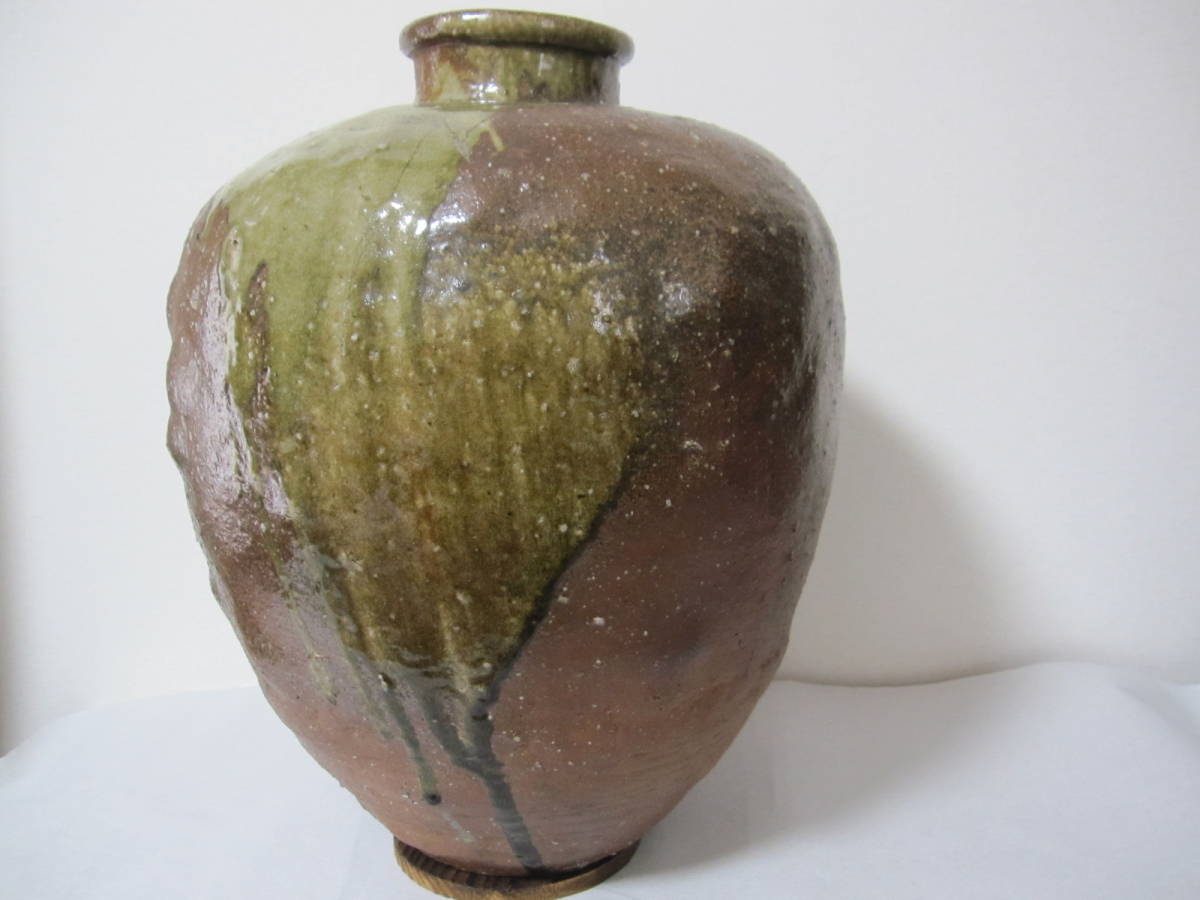 Yahoo!オークション - 特別出品 古信楽豪放自然釉掛かり壺 室町時代後