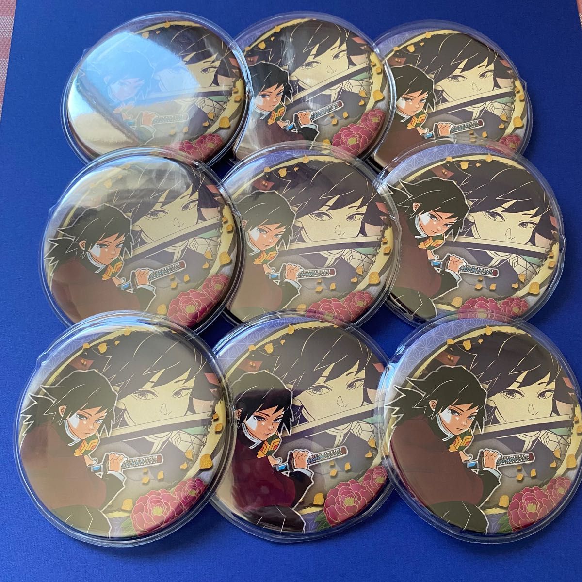 鬼滅の刃 冨岡義勇 全集中展 原作 コレクション缶バッジ 9点セット