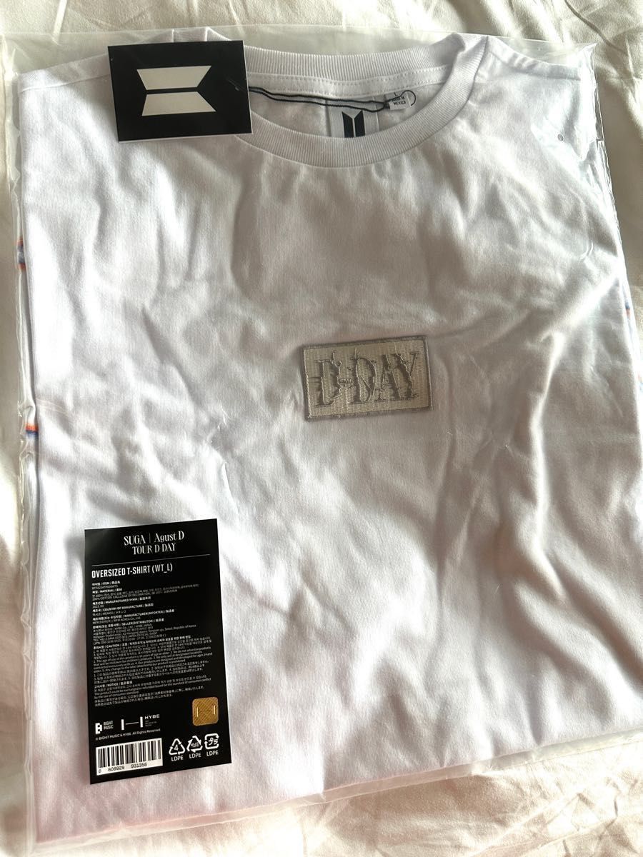 ユンギ着用 SUGA Agust D “D-DAY” ツアーTシャツ US限定ver 新品未開封