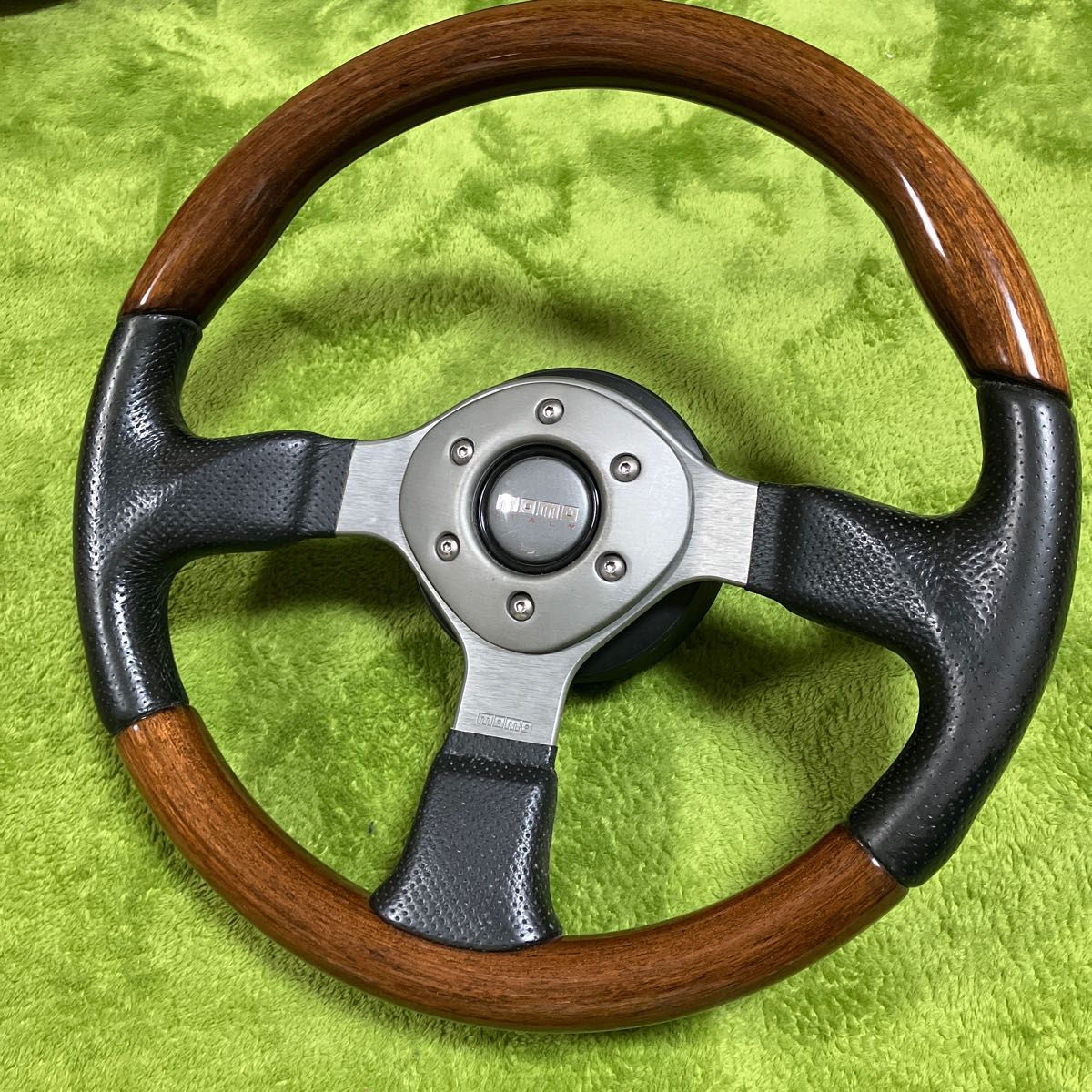 MOMO モモ ウッドレザーステアリング モモステアリング｜Yahoo!フリマ