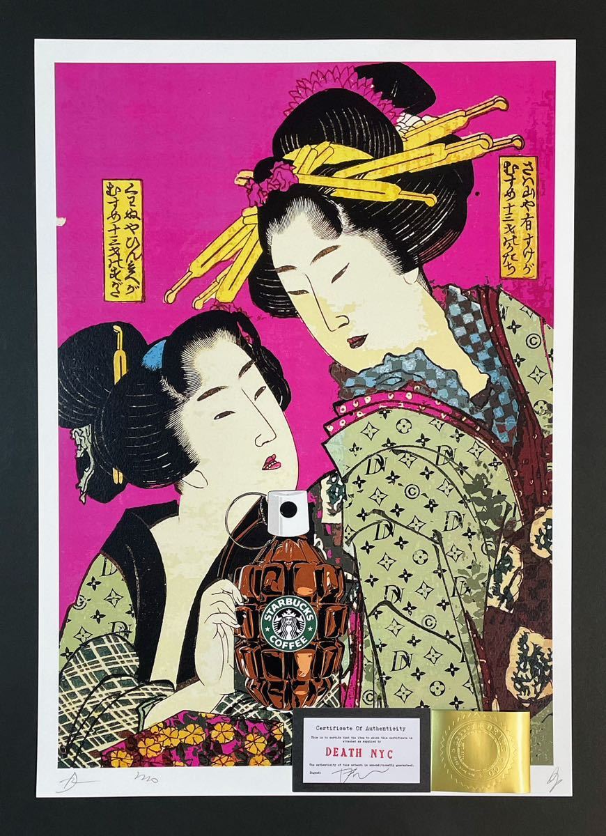 Yahoo!オークション - DEATH NYC【世界限定】現代アートポスター 浮世