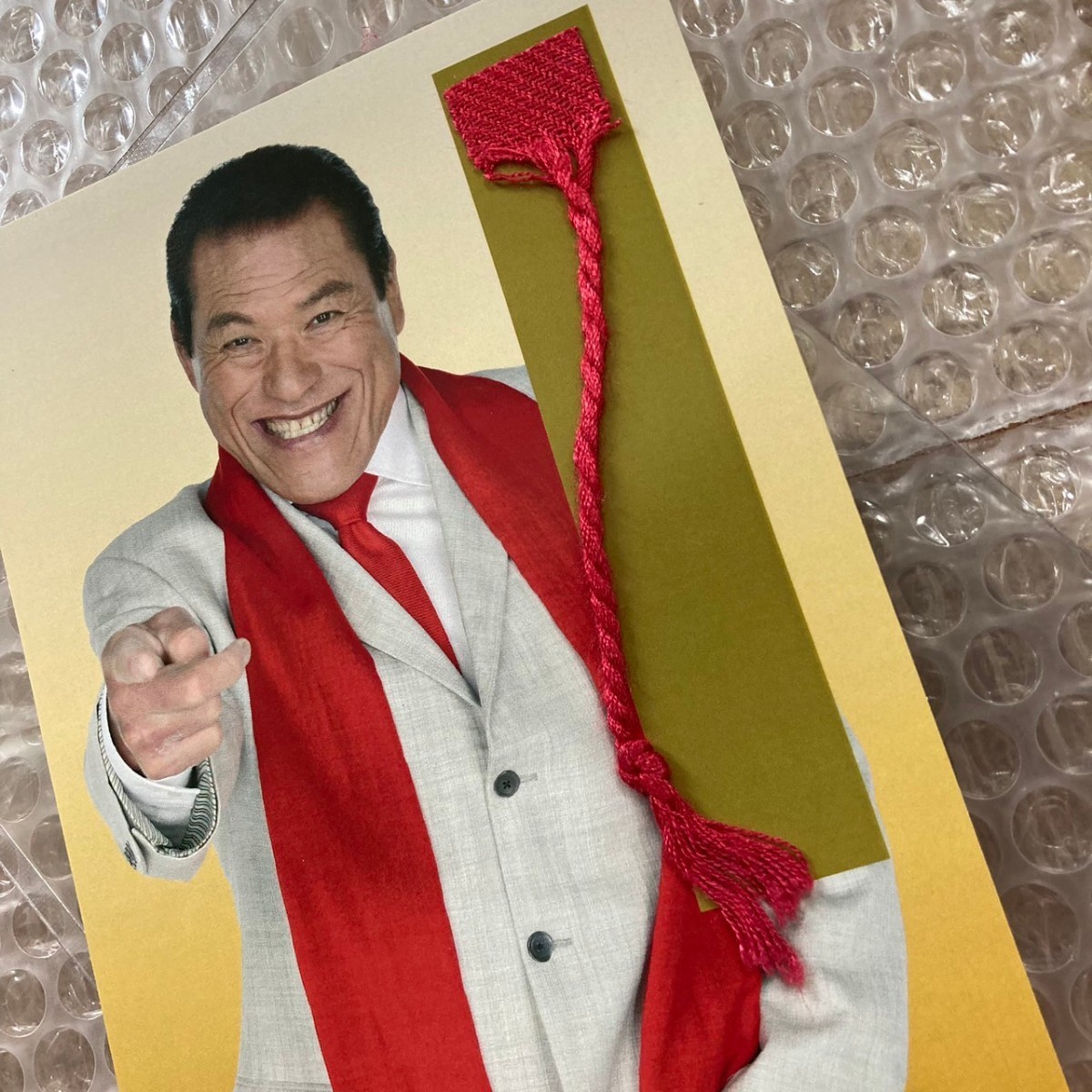 貴重】【限定数量品】【マフラー紐部分 】 アントニオ猪木 実使用