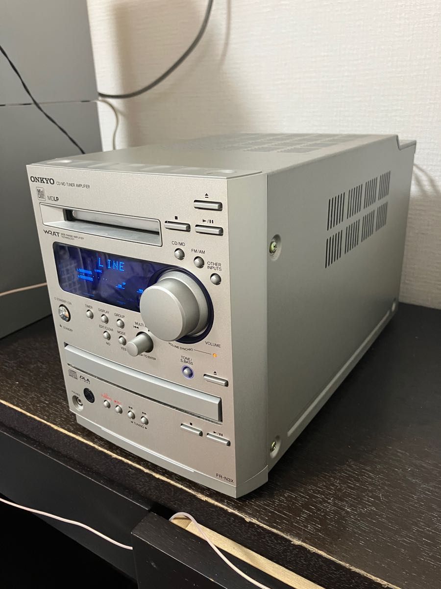 ONKYO CD/MDコンポ FR-N3X CDピックアップトラバース交換済み MD