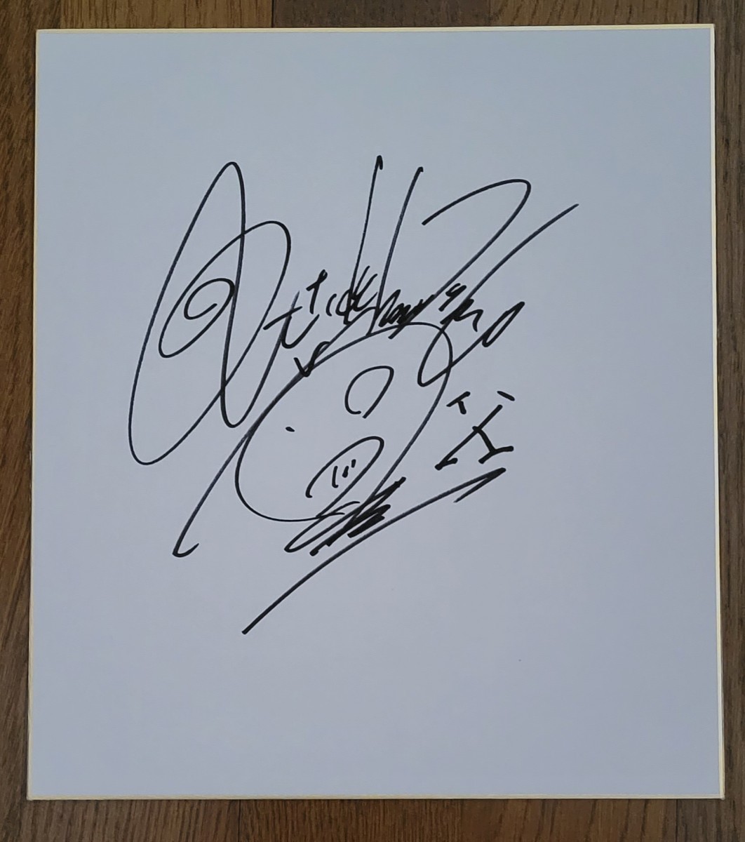 hideさん、SUGIZO さんの直筆サイン hideさん、SUGIZO さんの直筆