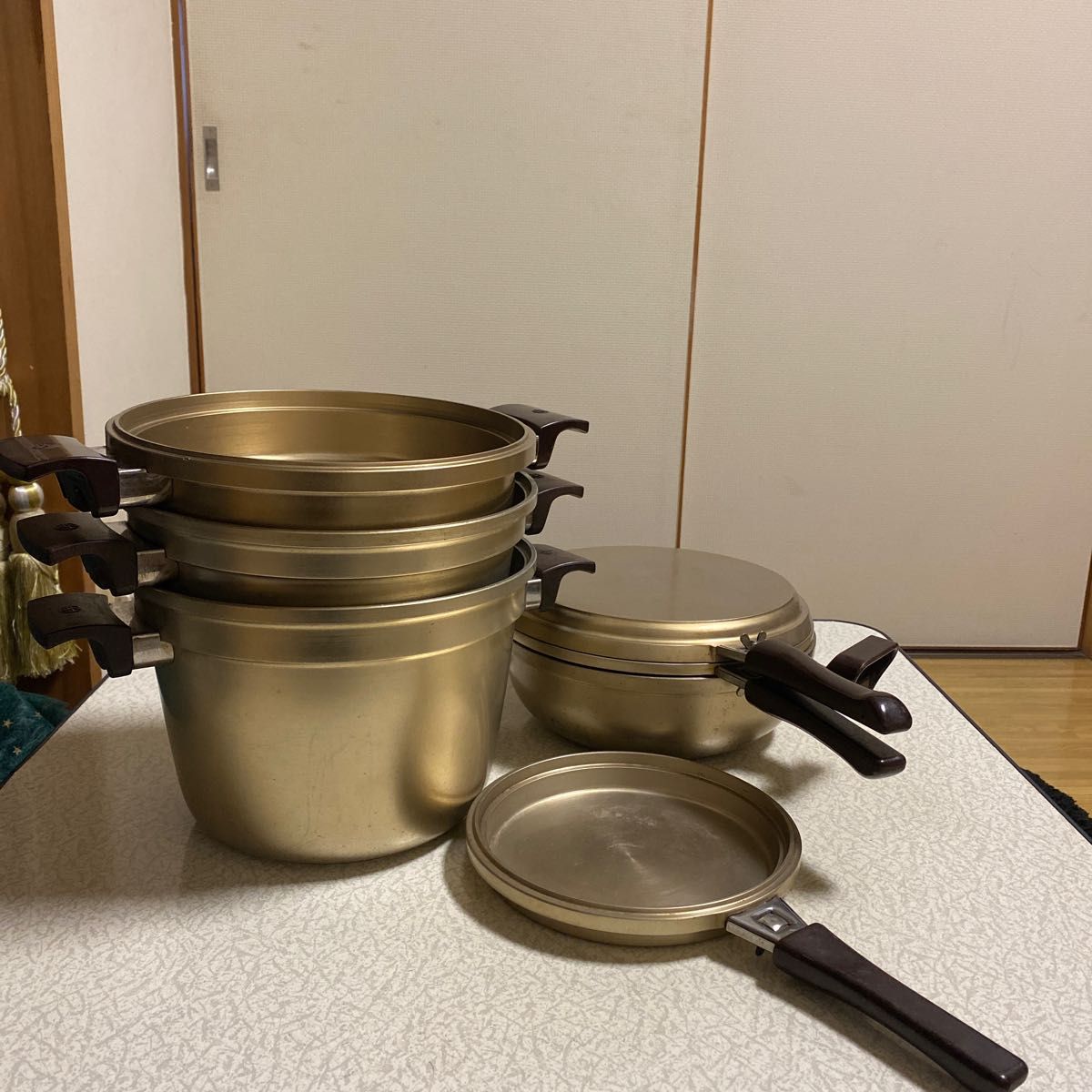 最高級しばのキッチン ゴールドNEO無水鍋7点セット鍋セット 無水鍋