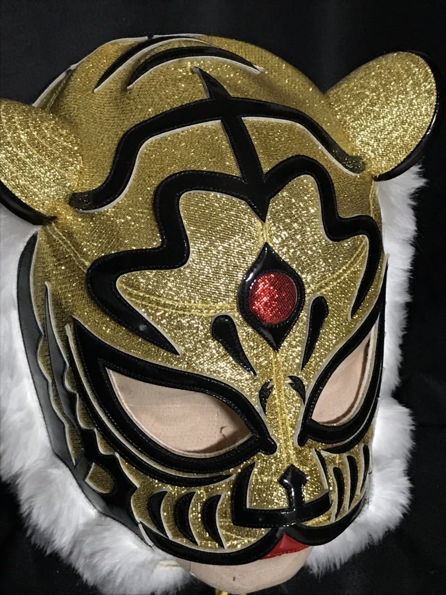 新品 送料無料 YN製 初代タイガーマスク 伝説 プロタイプ エナメル本革