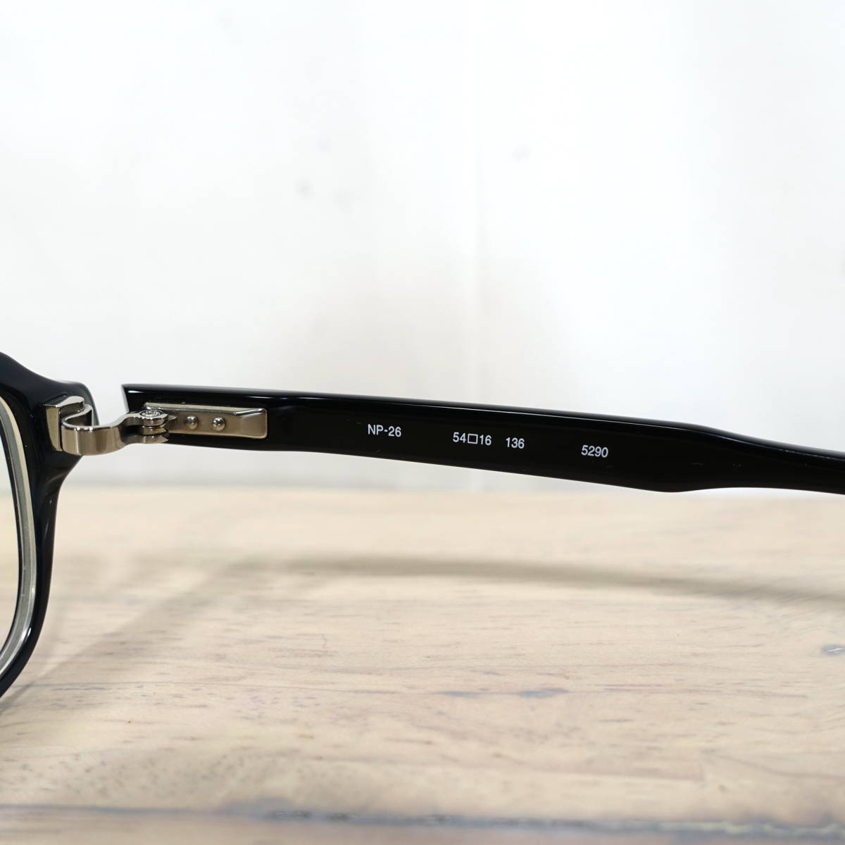 極美品】999 9 NP-26 スクエア型 フォーナインズ ユニセックス 黒