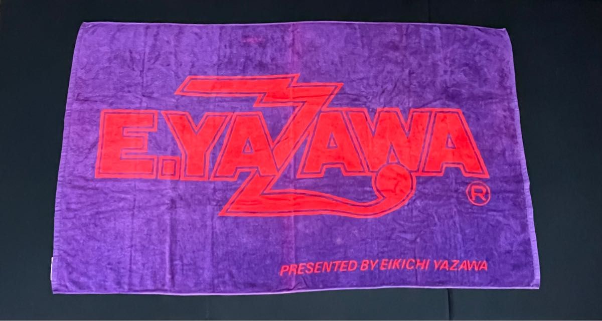 矢沢永吉/ スペシャル ビーチタオル 当時物 紫× レッド｜Yahoo!フリマ