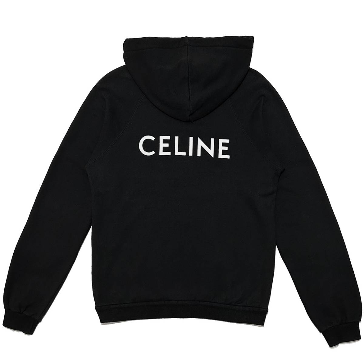 国内正規品 CELINE バックロゴルーズスウェットプルオーバーパーカー L