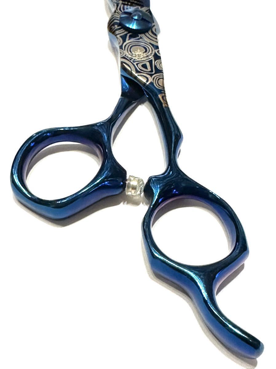 Yahoo!オークション - SSS 6インチ セニングシザー ブルーメタル ダマ