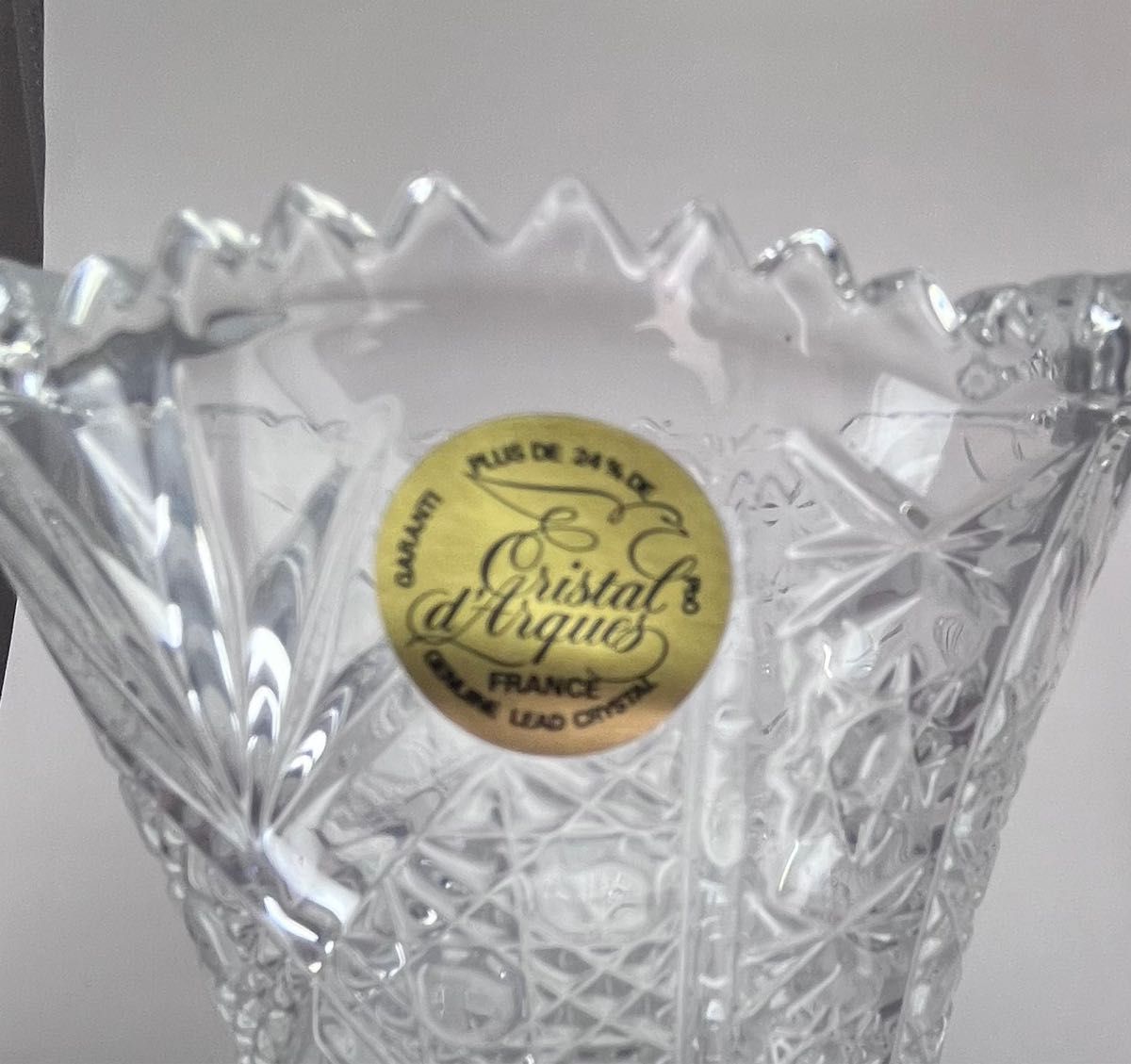 Cristal d'Arques クリスタルダルク 花瓶 高さ17cm｜Yahoo!フリマ（旧