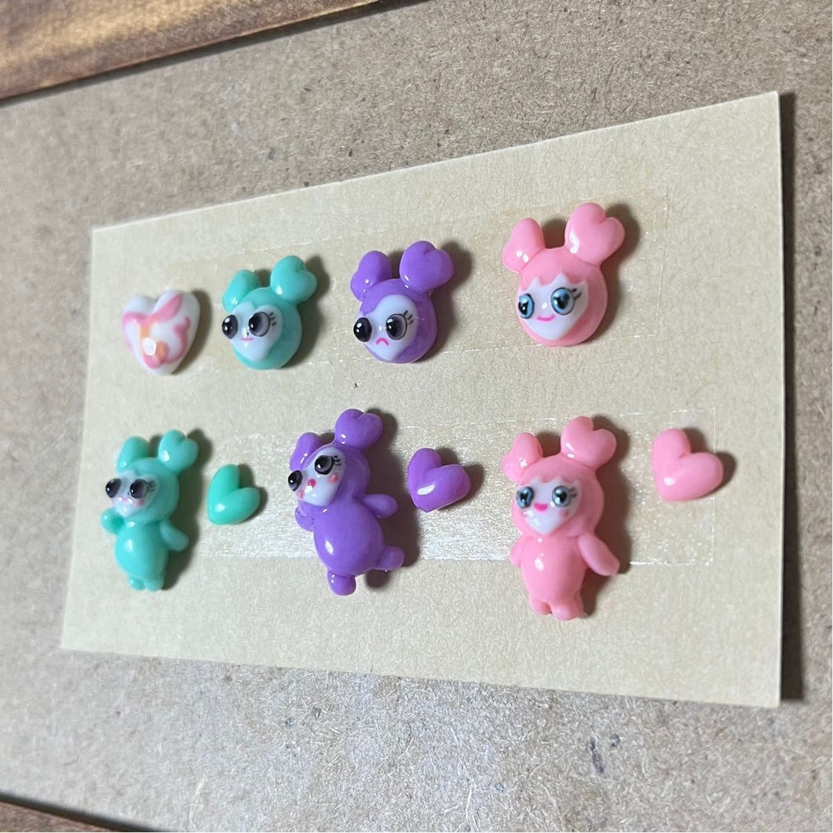 3dネイルパーツ【TWICE ラブリー フェイス MISAMO ハート 痛ネイル